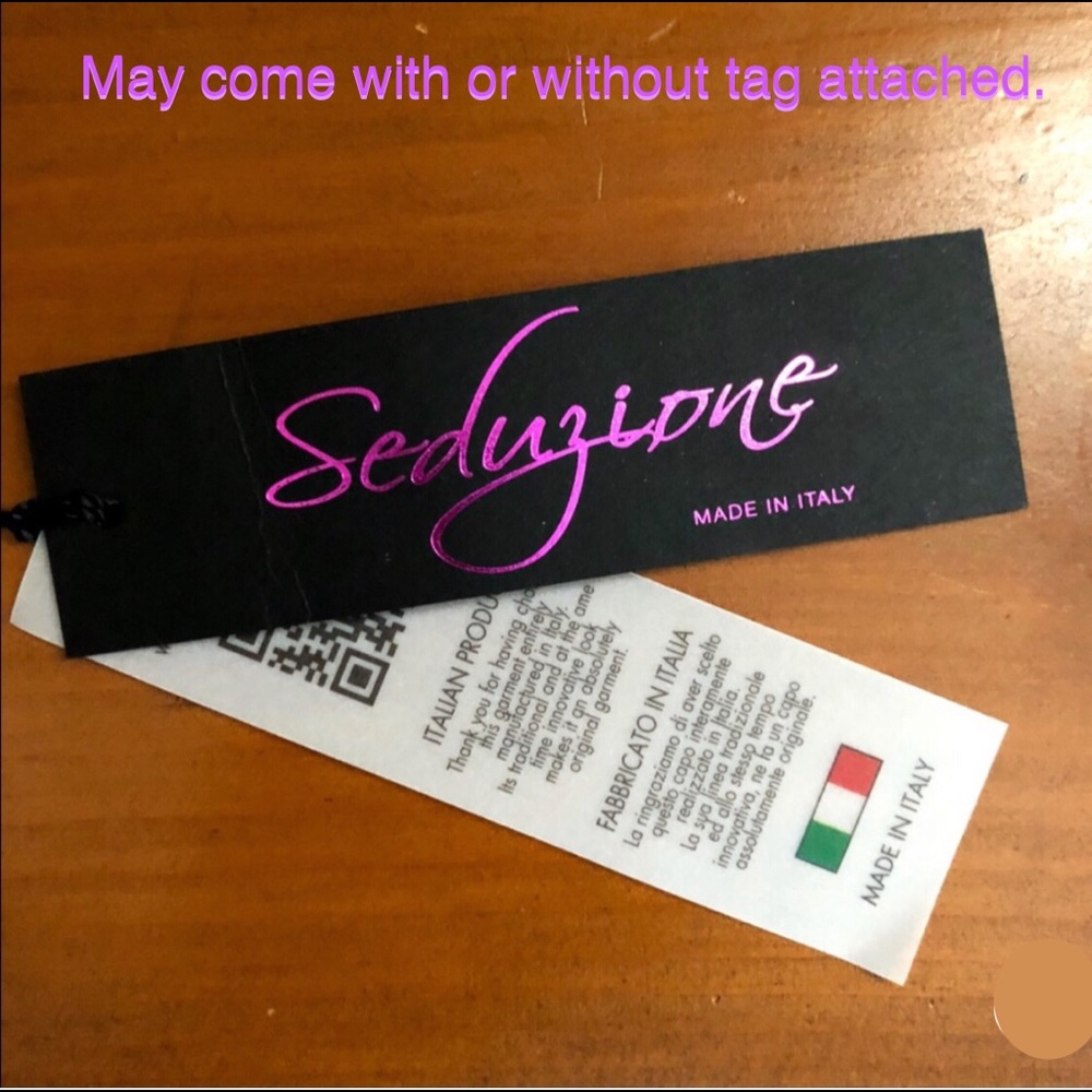 🌸SALE ENDS SUN🌸 NEW Red Smooth & Textured Pants Italian Made - Picture 4 of 6